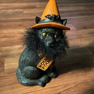 Black cat witch hat